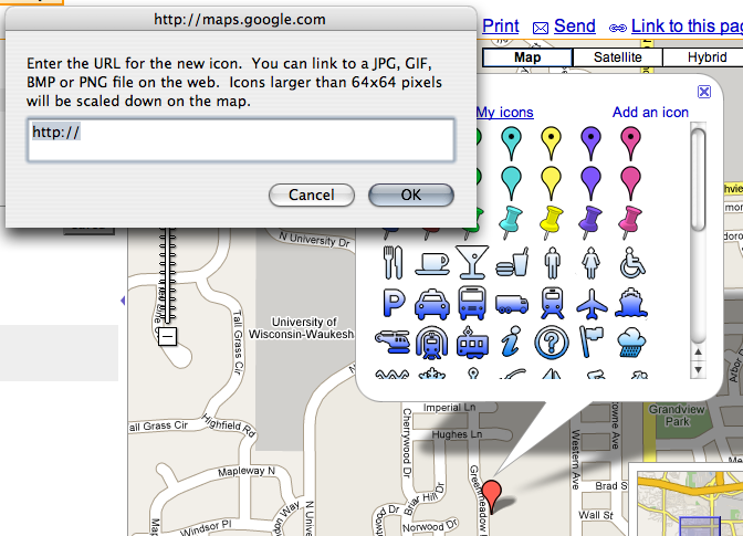 google maps icon. Custom Map Symbols in Google